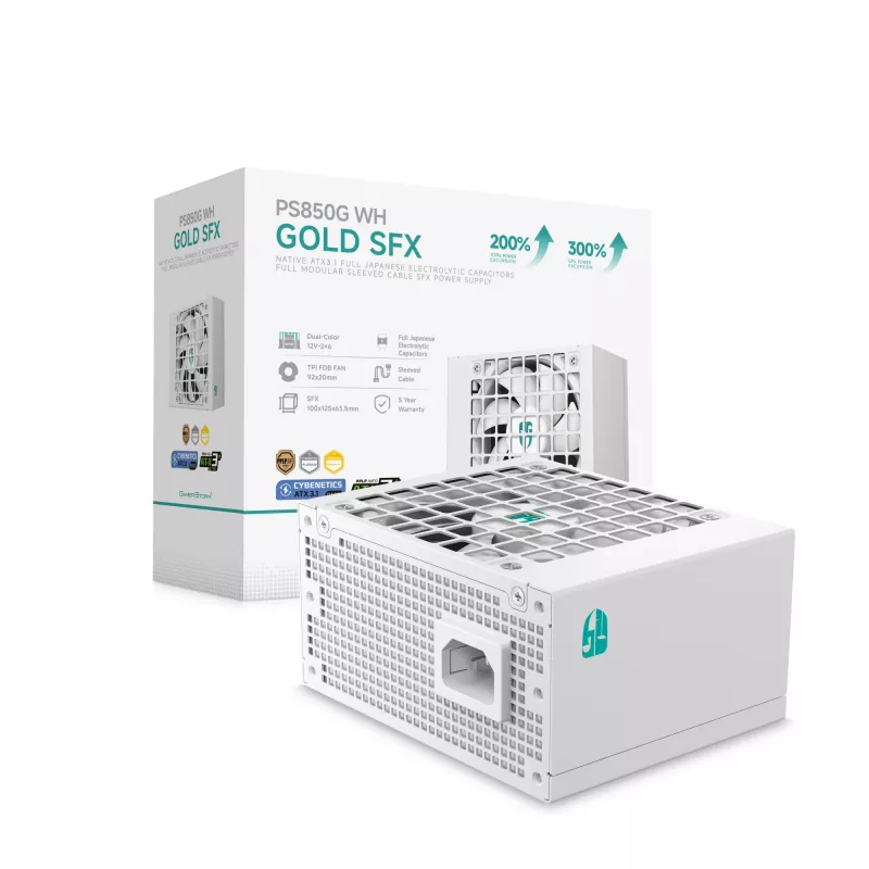 Gamer Storm PS850G WH fuente de alimentación 850 W 20+4 Pin ATX ATX blanca