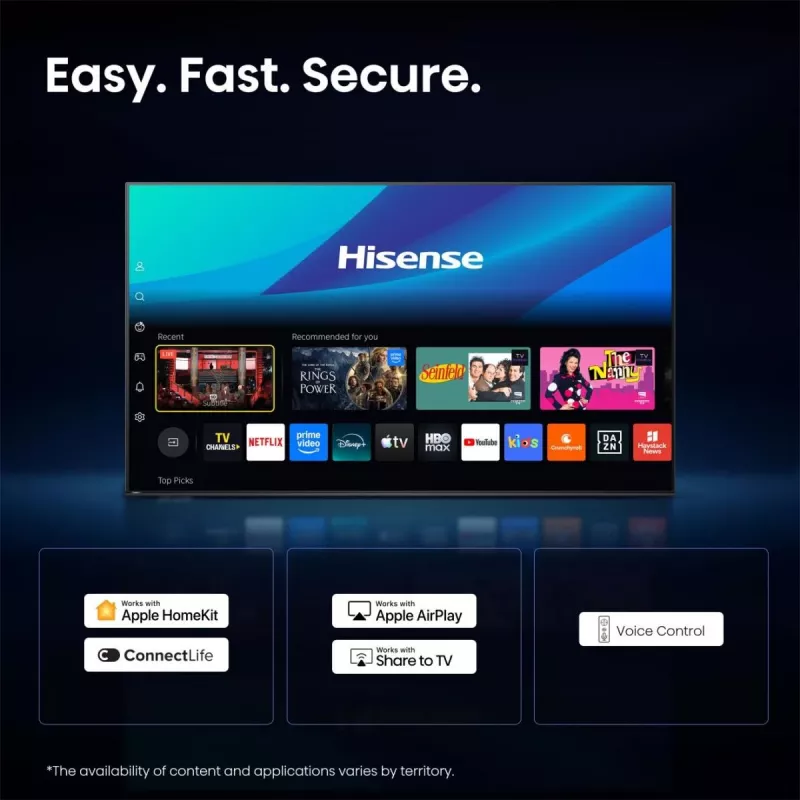 Hisense 65E7S PRO TV 165,1 cm (65 pulgadas) UHD+ Smart-TV WLAN negro 350 cd/m²