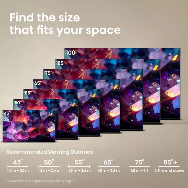 Hisense 65E7S PRO TV 165,1 cm (65 pulgadas) UHD+ Smart-TV WLAN negro 350 cd/m²