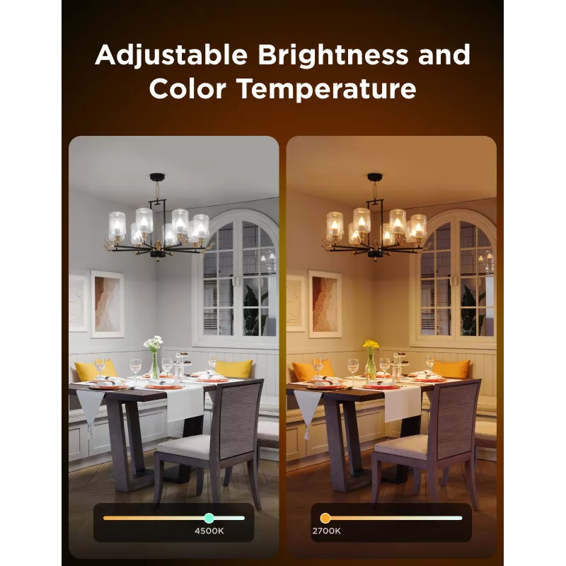 Bombilla LED Govee B600CCC1 RGBWW E14 pack de 2 – lámpara inteligente con color ajustable, de blanco cálido a blanco frío