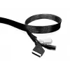 Multibrackets M funda de cables universal rollo negro 40 mm ancho 50 m largo