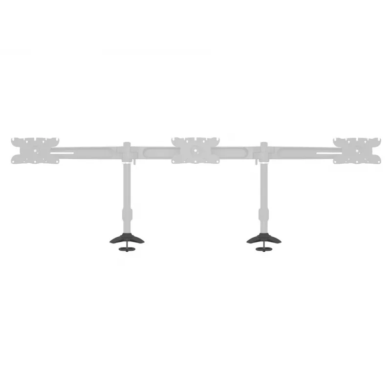 Base pasacables Multibrackets M Desktopmount para soporte de monitor individual/doble/triple negro modelo