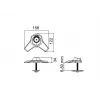 Base pasacables Multibrackets M Desktopmount para soporte de monitor individual/doble/triple negro modelo