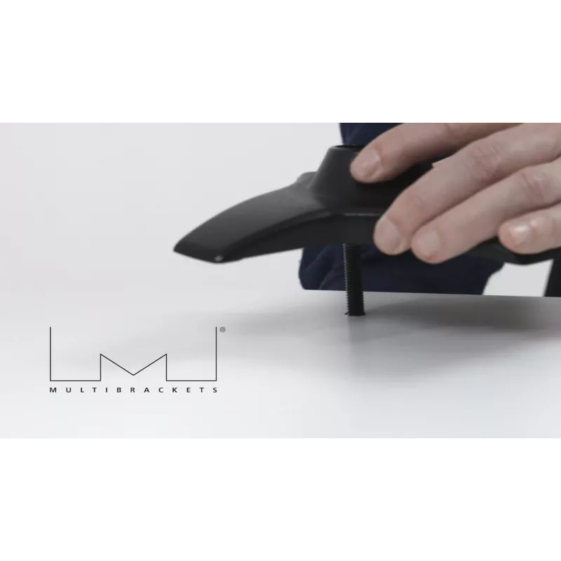 Base pasacables Multibrackets M Desktopmount para soporte de monitor individual/doble/triple negro modelo