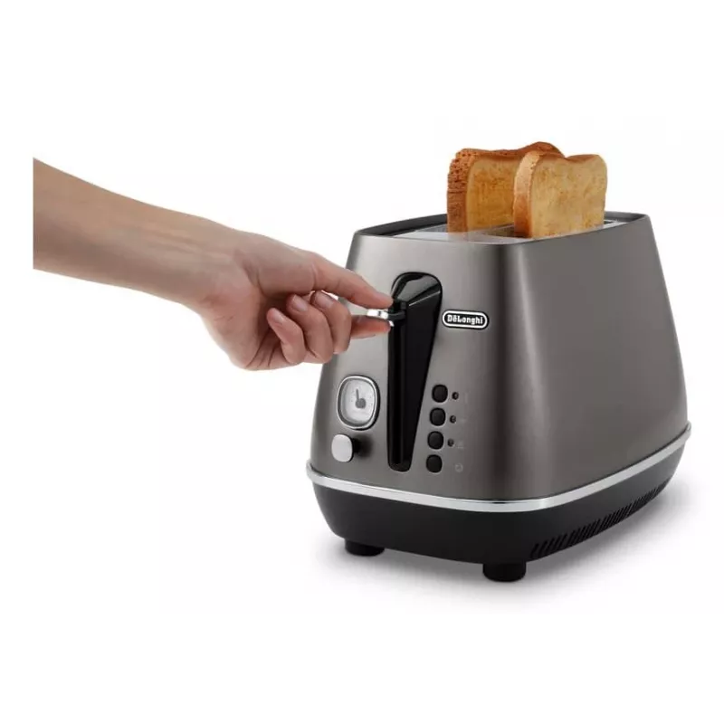De’Longhi CTIN2103.TB tostadora 2 rebanadas 900 W negra