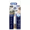 Oral-B PRO Junior Star Wars, niños, cepillo de dientes rotatorio, limpieza diaria, pulido, sensitive, multicolor, blanco, 4 x 30 seg., suave
