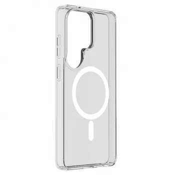 Cellularline Clear Mag - funda transparente ultrarresistente para Galaxy S26 Ultra con borde de goma, compatible con el ecosistema Qi2 y accesorios magnéticos, tratada contra el amarilleo.