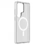 Cellularline Clear Mag - funda transparente ultrarresistente para Galaxy S26 Ultra con borde de goma, compatible con el ecosistema Qi2 y accesorios magnéticos, tratada contra el amarilleo.