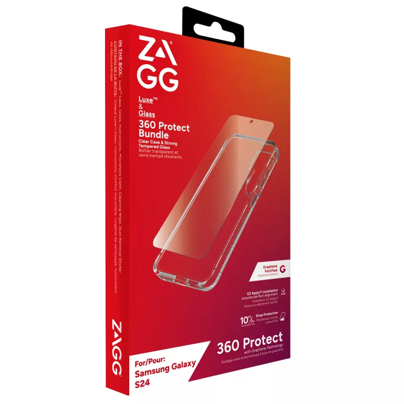 ZAGG Luxe & Glass 360 pack Galaxy S24, funda, Samsung, Galaxy S24, 15,8 cm (6,2