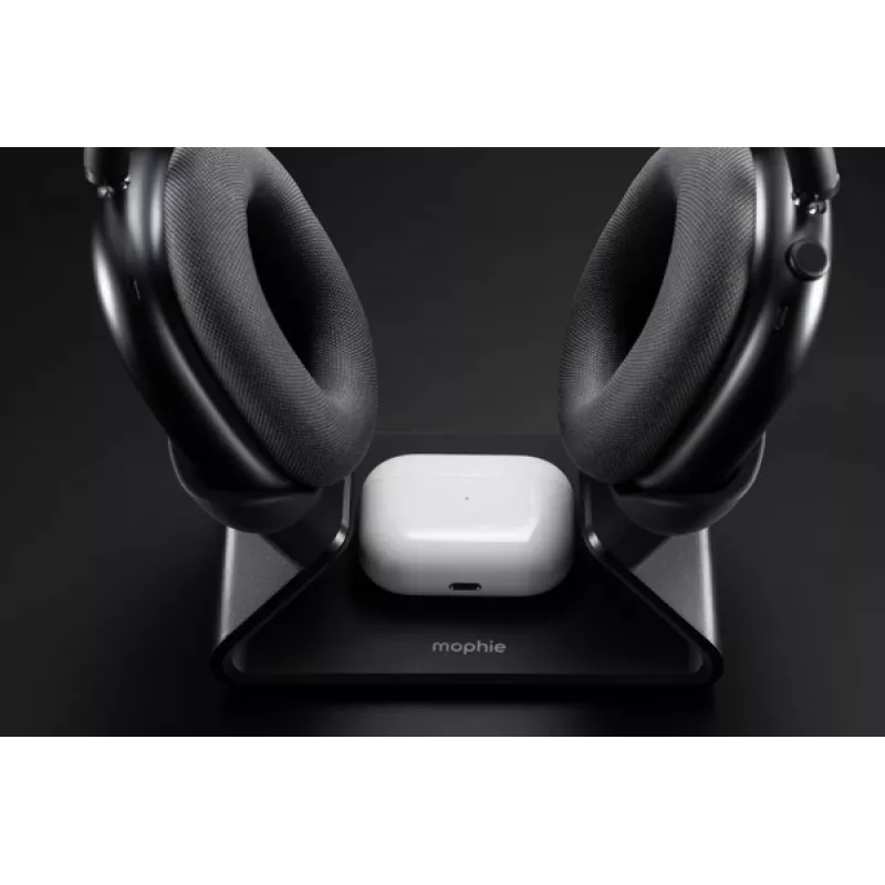 mophie AirPods Max estación de carga, interior, USB, carga inalámbrica, negra