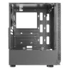 Mars Gaming MCN2 caja para PC gaming ATX con frontal de ventana lateral completa, rejilla, diseño de doble cámara, ventilador trasero de 12cm, negra