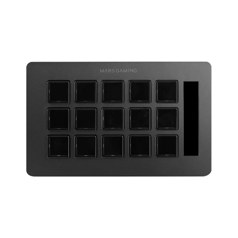 Mars Gaming Control Deck slim MSD-ONE, negro, 15 teclas, táctil, 132 mm, 81 mm, 61 mm