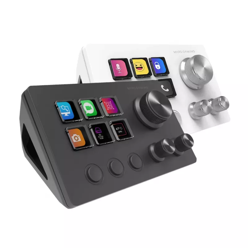 Mars Gaming MSDTWO controlador de creación de contenido en directo negro 9 teclas