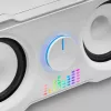 Mars Gaming MS22W altavoces gaming compactos 2.2 RGB Flow subwoofer + 4 altavoces activos sonido DSP 35W blancos