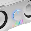 Mars Gaming MS22W altavoces gaming compactos 2.2 RGB Flow subwoofer + 4 altavoces activos sonido DSP 35W blancos