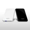 AXAGON EE25-S6 - carcasa para HDD / SSD - 2,5 inch - SATA - Serial ATA II - Serial ATA III - 5 Gbit/s - conectividad USB - blanca