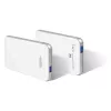 AXAGON EE25-S6 - carcasa para HDD / SSD - 2,5 inch - SATA - Serial ATA II - Serial ATA III - 5 Gbit/s - conectividad USB - blanca