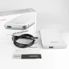AXAGON EE25-S6 - carcasa para HDD / SSD - 2,5 inch - SATA - Serial ATA II - Serial ATA III - 5 Gbit/s - conectividad USB - blanca