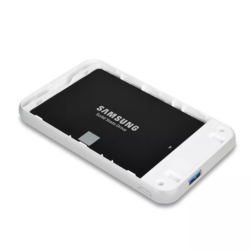 AXAGON EE25-S6 - carcasa para HDD / SSD - 2,5 inch - SATA - Serial ATA II - Serial ATA III - 5 Gbit/s - conectividad USB - blanca