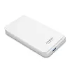 AXAGON EE25-S6 - carcasa para HDD / SSD - 2,5 inch - SATA - Serial ATA II - Serial ATA III - 5 Gbit/s - conectividad USB - blanca
