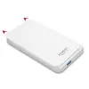 AXAGON EE25-S6 - carcasa para HDD / SSD - 2,5 inch - SATA - Serial ATA II - Serial ATA III - 5 Gbit/s - conectividad USB - blanca