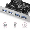 Axagon PCEU-430VL tarjetas adaptadoras/interfaces interna USB 3.2 Gen 1 (3.1 Gen 1)