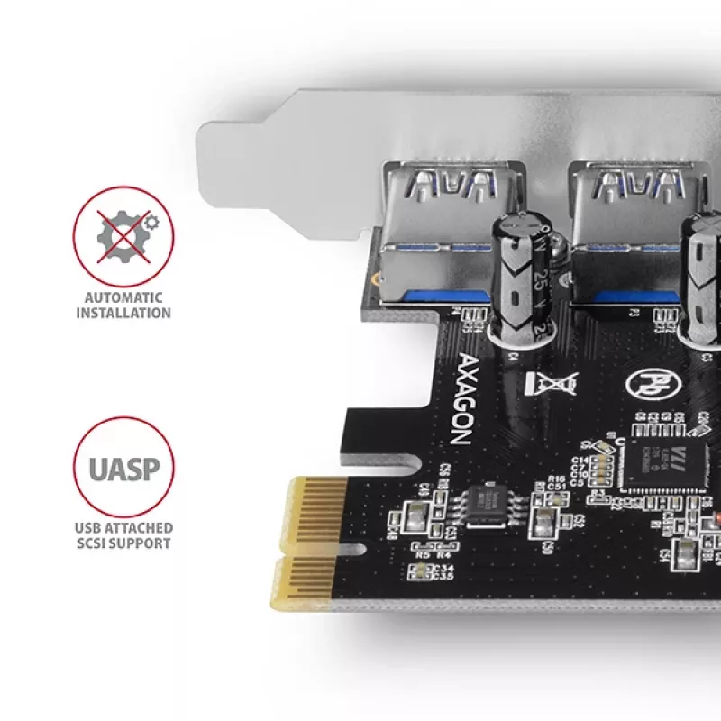 Axagon PCEU-430VL tarjetas adaptadoras/interfaces interna USB 3.2 Gen 1 (3.1 Gen 1)