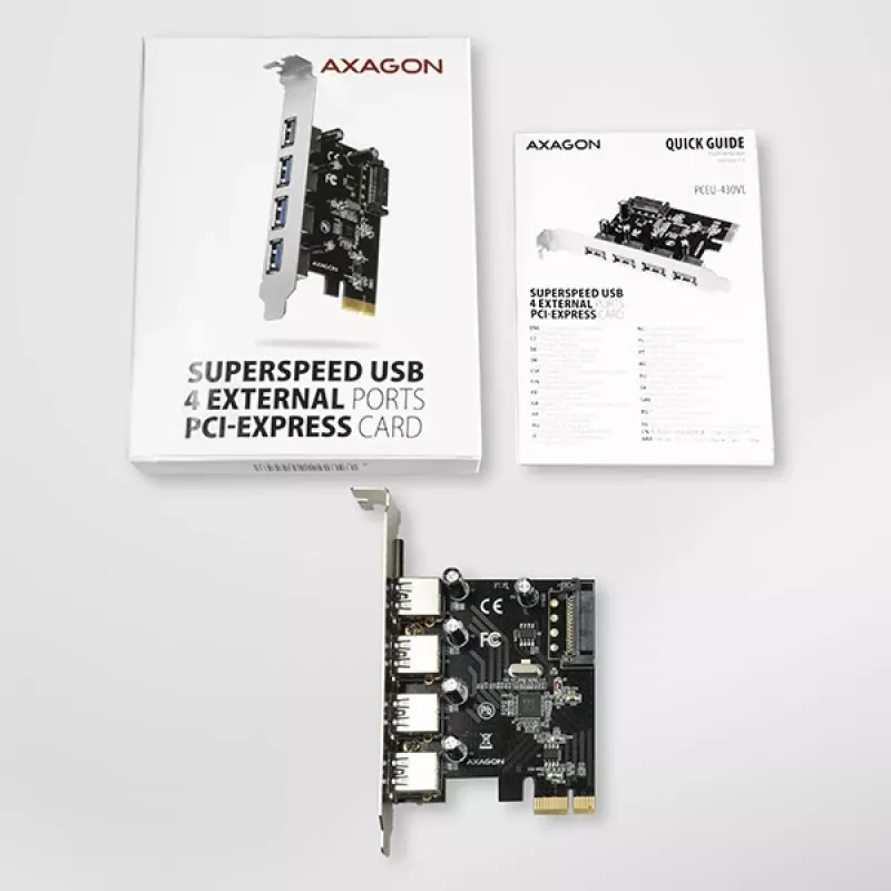 Axagon PCEU-430VL tarjetas adaptadoras/interfaces interna USB 3.2 Gen 1 (3.1 Gen 1)