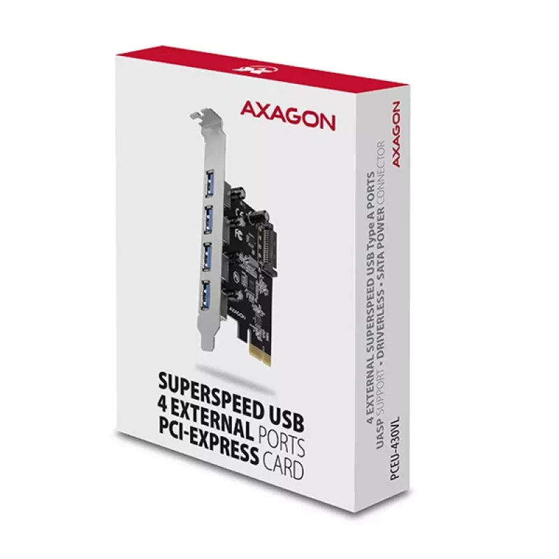 Axagon PCEU-430VL tarjetas adaptadoras/interfaces interna USB 3.2 Gen 1 (3.1 Gen 1)