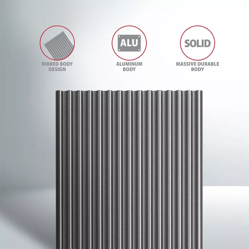 AXAGON EEM2-XR - cubierta - metal - plata - M.2 - cualquier marca - 112 mm