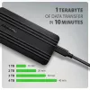 Axagon EEM2-40G carcasa para SSD M.2 NVMe USB-C 40Gbps, aluminio ARMORED