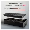 Axagon EEM2-40G carcasa para SSD M.2 NVMe USB-C 40Gbps, aluminio ARMORED