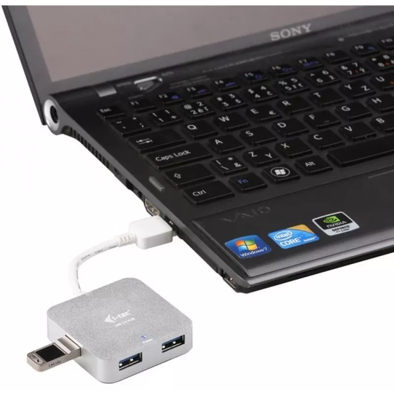 i-tec metal USB 3.0 hub pasivo 4 puertos