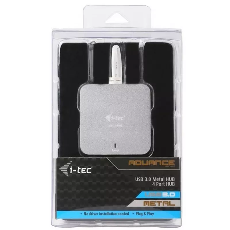 i-tec metal USB 3.0 hub pasivo 4 puertos