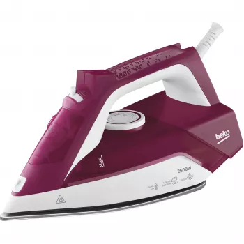 Beko SIM3126R plancha de vapor suela cerámica 2600 W roja