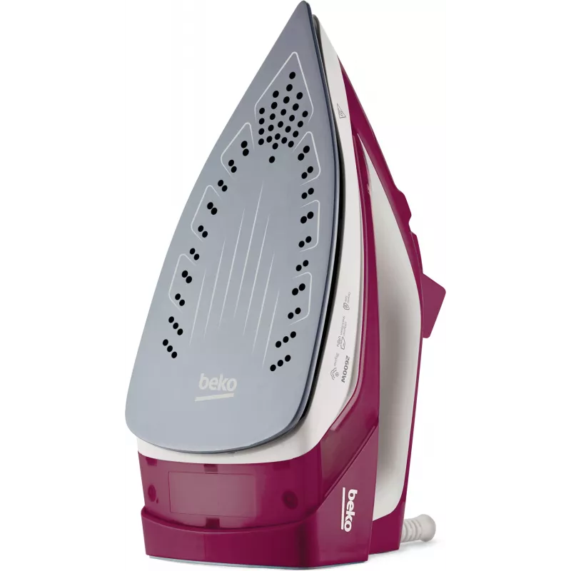 Beko SIM3126R plancha de vapor suela cerámica 2600 W roja