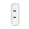 Cargador TRUST Maxo 100W 2 puertos USB-C GaN — 100 W, 2x USB-C, 20 V máx, AC, interior, cable de 2 m, blanco