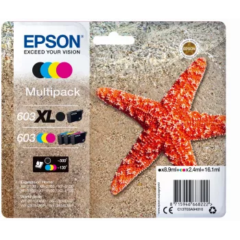 Epson 603 XL cartucho de tinta 1 ud. original alta (XL) capacidad negro, cian, magenta, amarillo