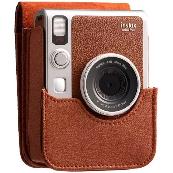 Fujifilm Instax Mini EVO funda marrón