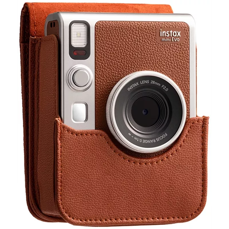Fujifilm Instax Mini EVO funda marrón
