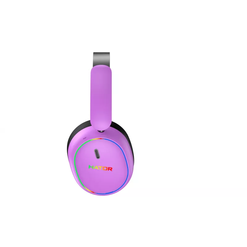HATOR Phoenix 2 auriculares inalámbricos cable e inalámbrico diadema gaming USB Type-C / USB Type-A Bluetooth violeta