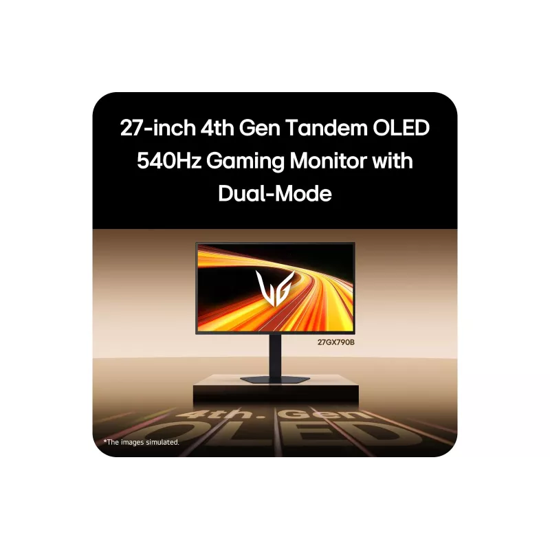LG 27GX790B-B monitor de ordenador 68,6 cm (27 inch) 2560 x 1440 píxeles Quad HD OLED negro