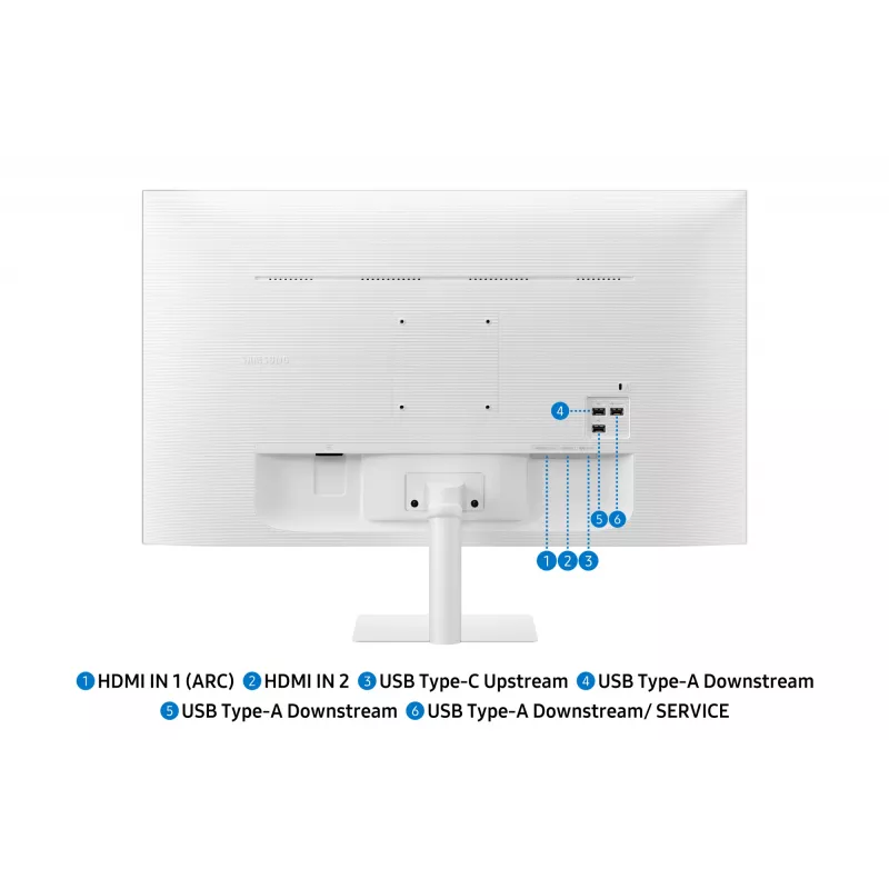 Samsung M7 M70F monitor de ordenador 81,3 cm (32 inch) 3840 x 2160 píxeles 4K Ultra HD LED blanco