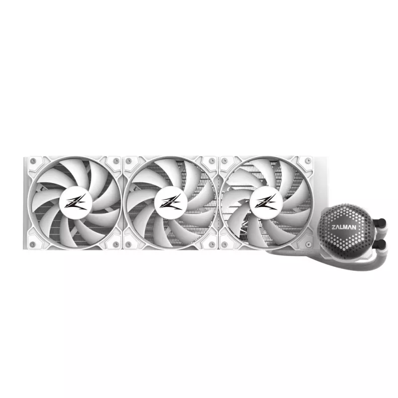 Zalman ALPHA36 White refrigeración líquida CPU radiador de 360 mm 3 ventiladores de 120 mm bomba ARGB refrigeración líquida todo en uno de doble procesador 12 cm