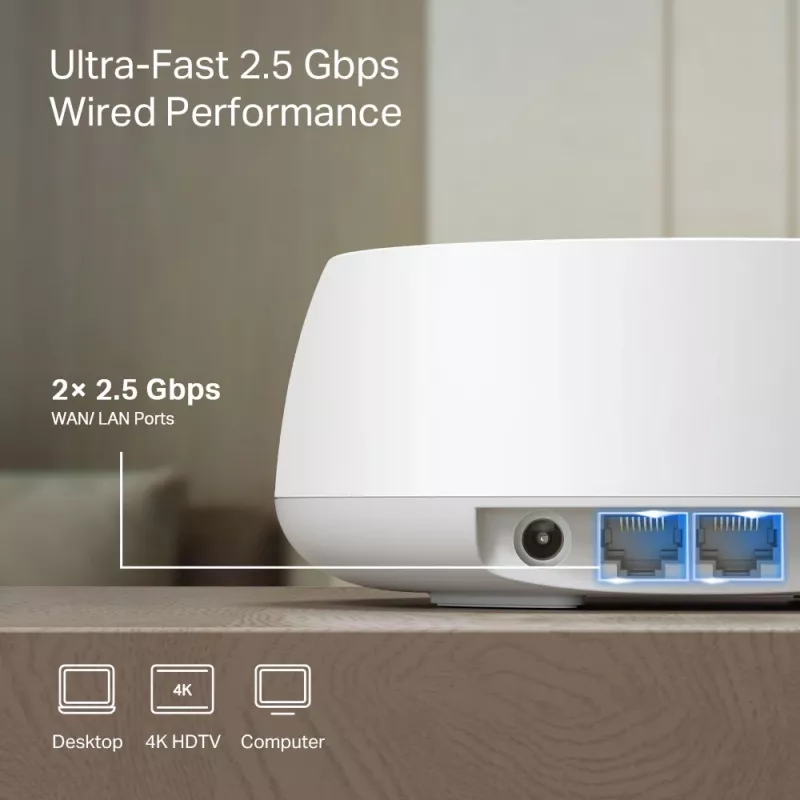 TP-Link BE3600 Sistema Mesh Wi-Fi 7 para todo el hogar, 2.5G Multi Gigabit