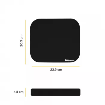 Alfombrilla de ratón Fellowes Premium - Negra