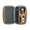Funda para cámara Lowepro HARDSIDE CS 60 — funda rígida, compacta, 140×85×227 mm, negra/naranja