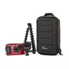 Funda para cámara Lowepro HARDSIDE CS 60 — funda rígida, compacta, 140×85×227 mm, negra/naranja