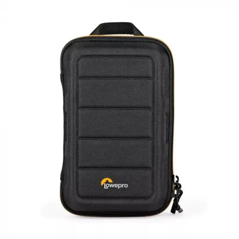 Funda para cámara Lowepro HARDSIDE CS 60 — funda rígida, compacta, 140×85×227 mm, negra/naranja
