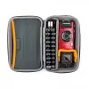 Funda para cámara Lowepro HARDSIDE CS 60 — funda rígida, compacta, 140×85×227 mm, negra/naranja